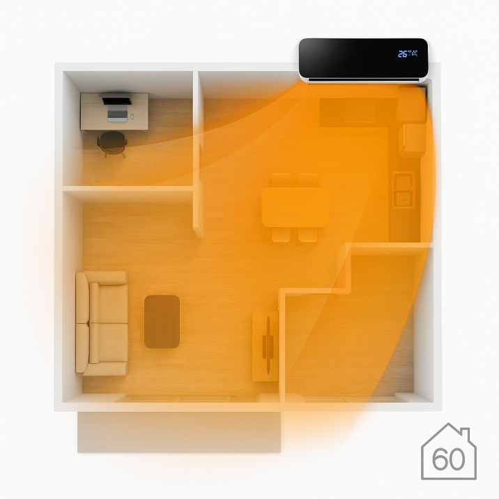 Přenosná Klimatizace Air Wave Smart™ 3v1 - Vytápí, Ochlazuje a Odvlhčuje